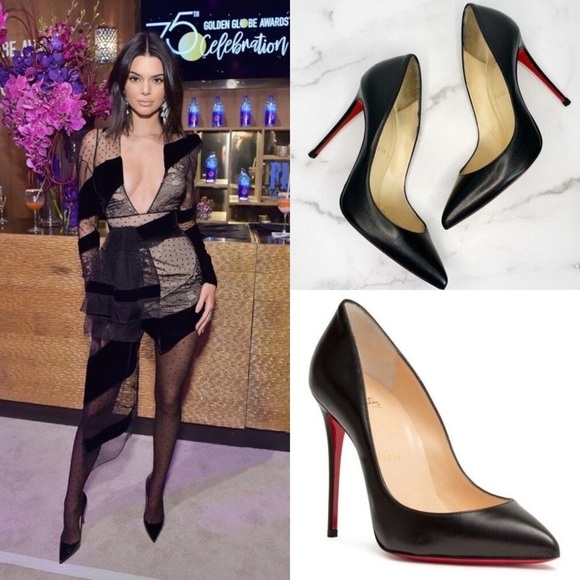 Christian Louboutin Black Nappa Leather Pigalle Follies Pumps 100mm 39.5 - Picture 4 of 16